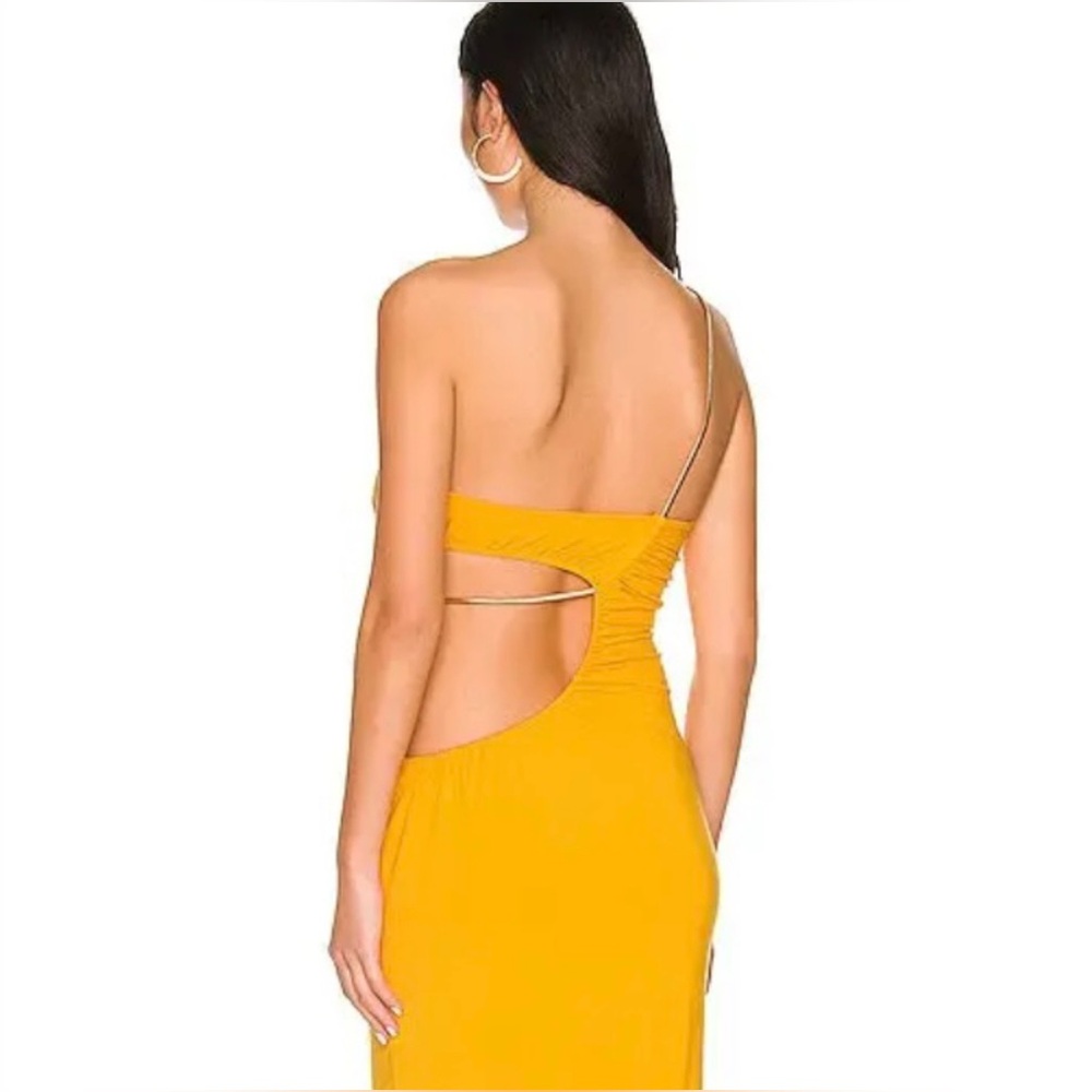 WeWoreWhat One-Shoulder Cutout Maxi Dress in Yellow - Picture 2 of 13